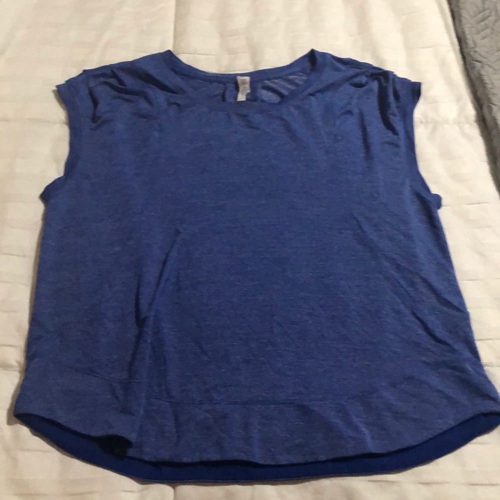 Blue Lululemon Workout Tee